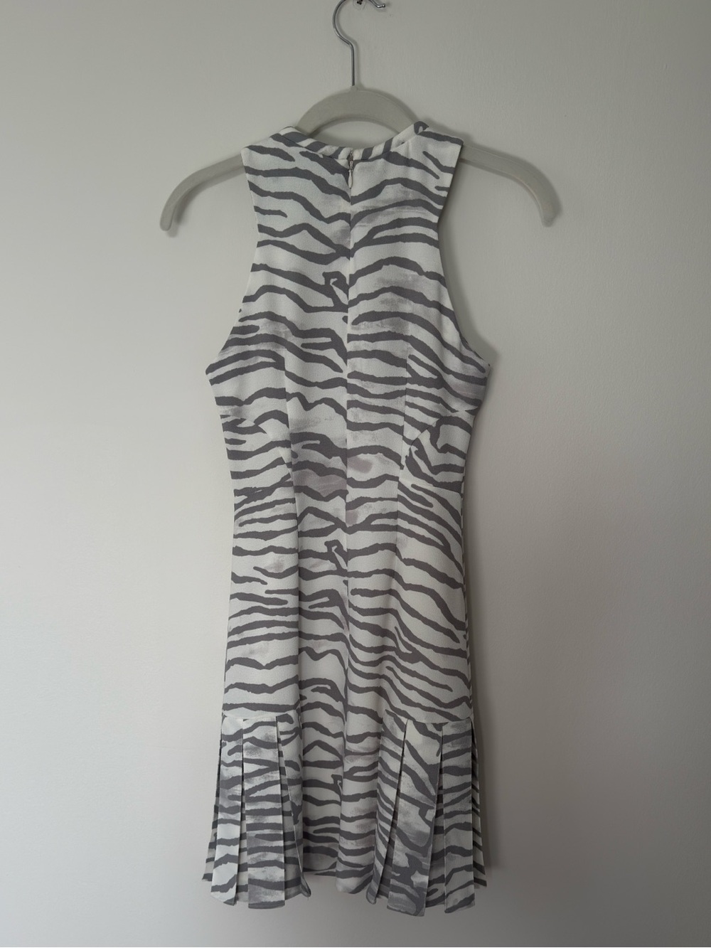Rebecca Taylor Zebra Print Sleeveless Dress